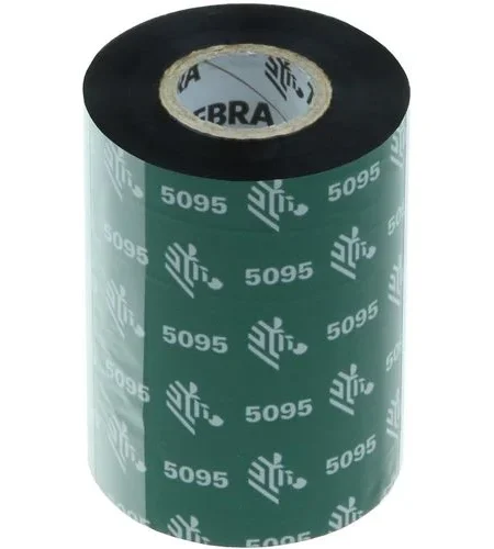 Zebra Technologies 05095GS06407 5095 Resin Ribbon, 2.5" W x 244' L, 0.5" Core (Pack of 12)