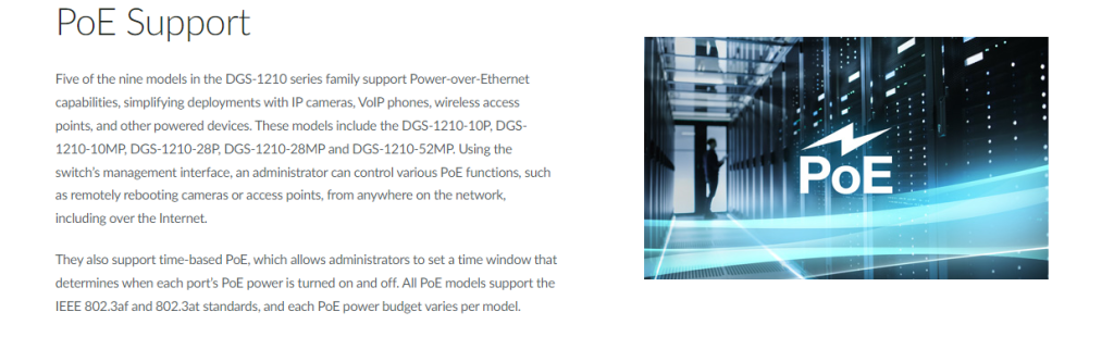 10-Port Gigabit Smart Managed PoE Switch POE Support