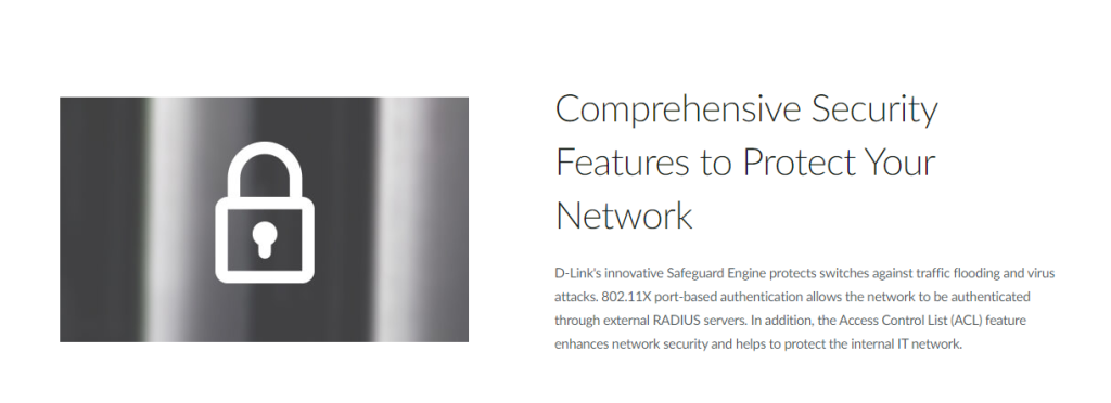 10-Port Gigabit Smart Managed PoE Switch comprehensive security features to protect your network