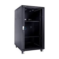 22U - 1100x660x1000 free-standing Networking Cabinet - 2 fans