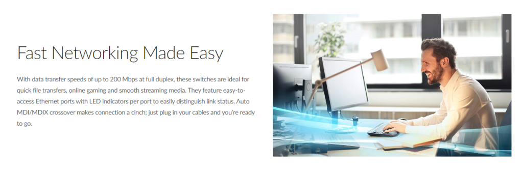 5-Port 10 100 Mbps Unmanaged Desktop Switch