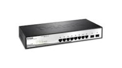 DGS-1210-10P - D-Link 8-ports 10 100 1000Base-T PoE + 2 SFP ports Smart Switch