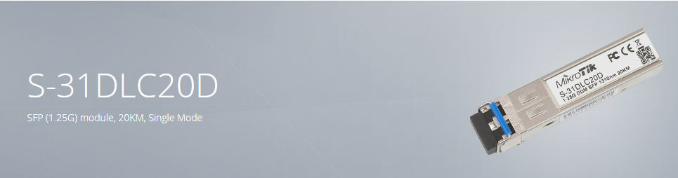 S-31DLC20D Mikrotik 1.25G SFP module