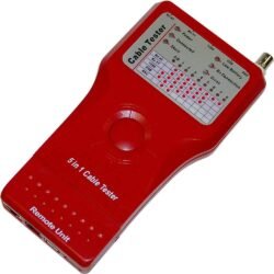 5-in-1 Cable Tester (RJ45 + RJ11 + USB + 1394 + BNC)