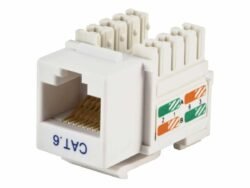 Alternative view of Cat 6 module -Keystone Jack -White APKR