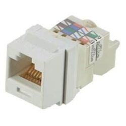 Cat 6 module -Keystone Jack -White APKR
