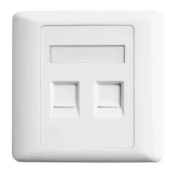 Easenet 2-Port Complete Double with Keystone Jack
