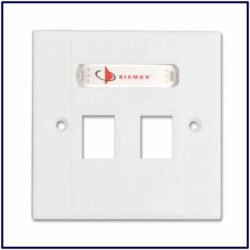 Siemon Double Face Plates with Module- Cat 6