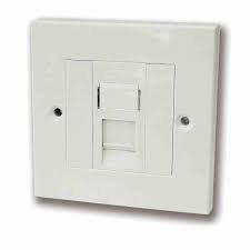 Siemon Cat6A 10G Single Faceplate Complete With Module