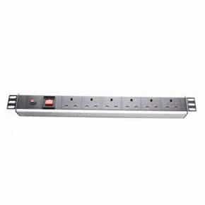 6 Way PDU White Cabinet Power Distribution Unit