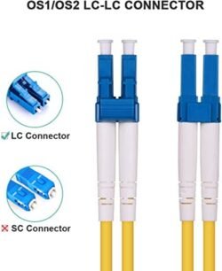 Fiber Optic Patch Cable Single Mode Duplex - 20m-OS2/OS1 LC-LC