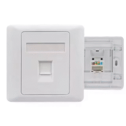 Complete Single Faceplate with Module keystone Jack