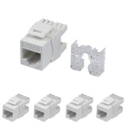 RJ45 Keystone Jack – Cat6/Cat6a