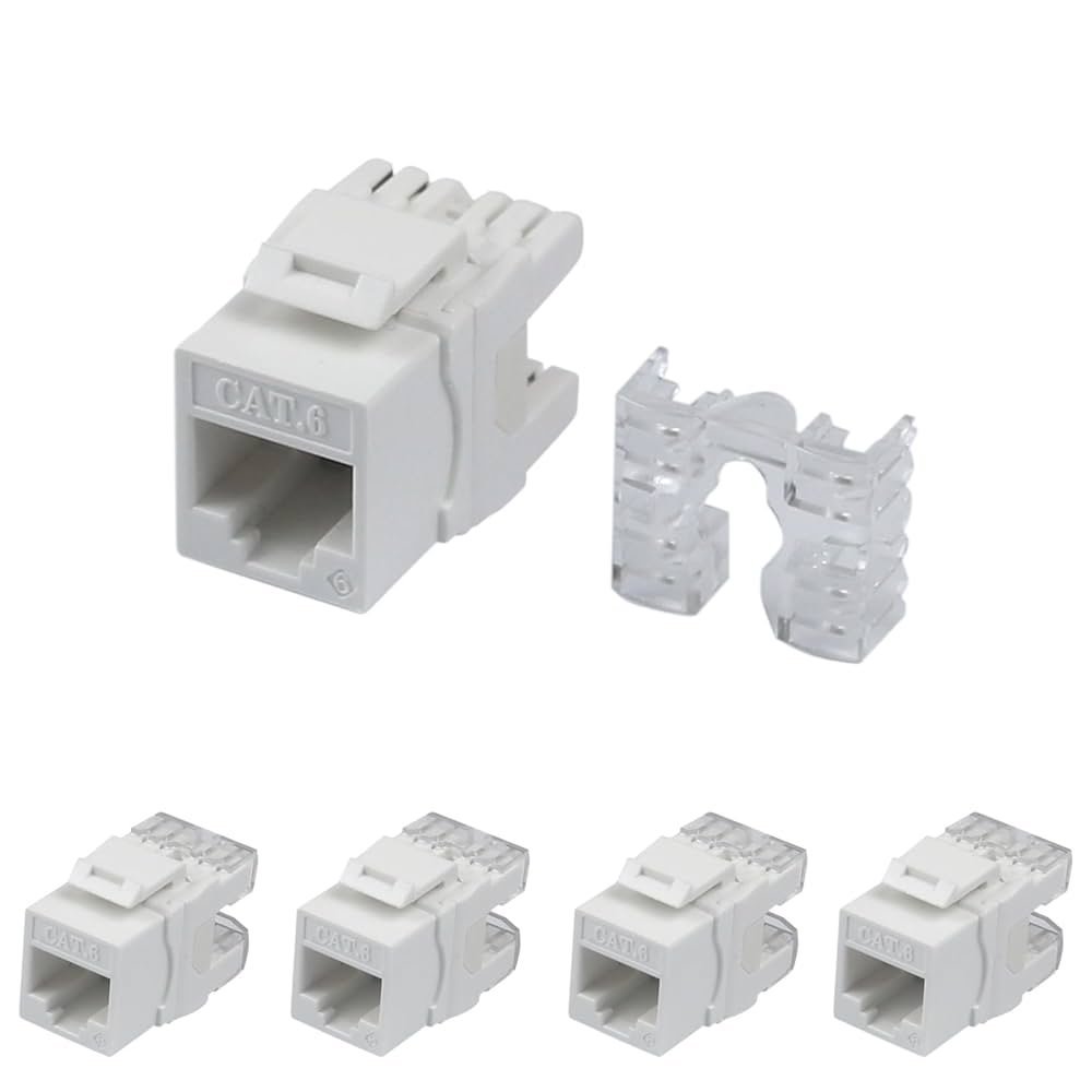RJ45 Keystone Jack – Cat6/Cat6a